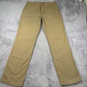 Carhart Pants Men's 34x34 Rugged Flex Tan Canvas Work Pant Relaxed Fit